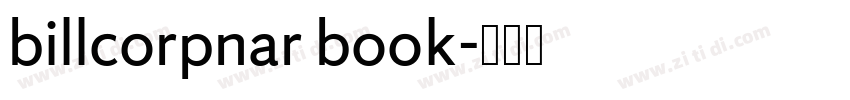 billcorpnar book字体转换